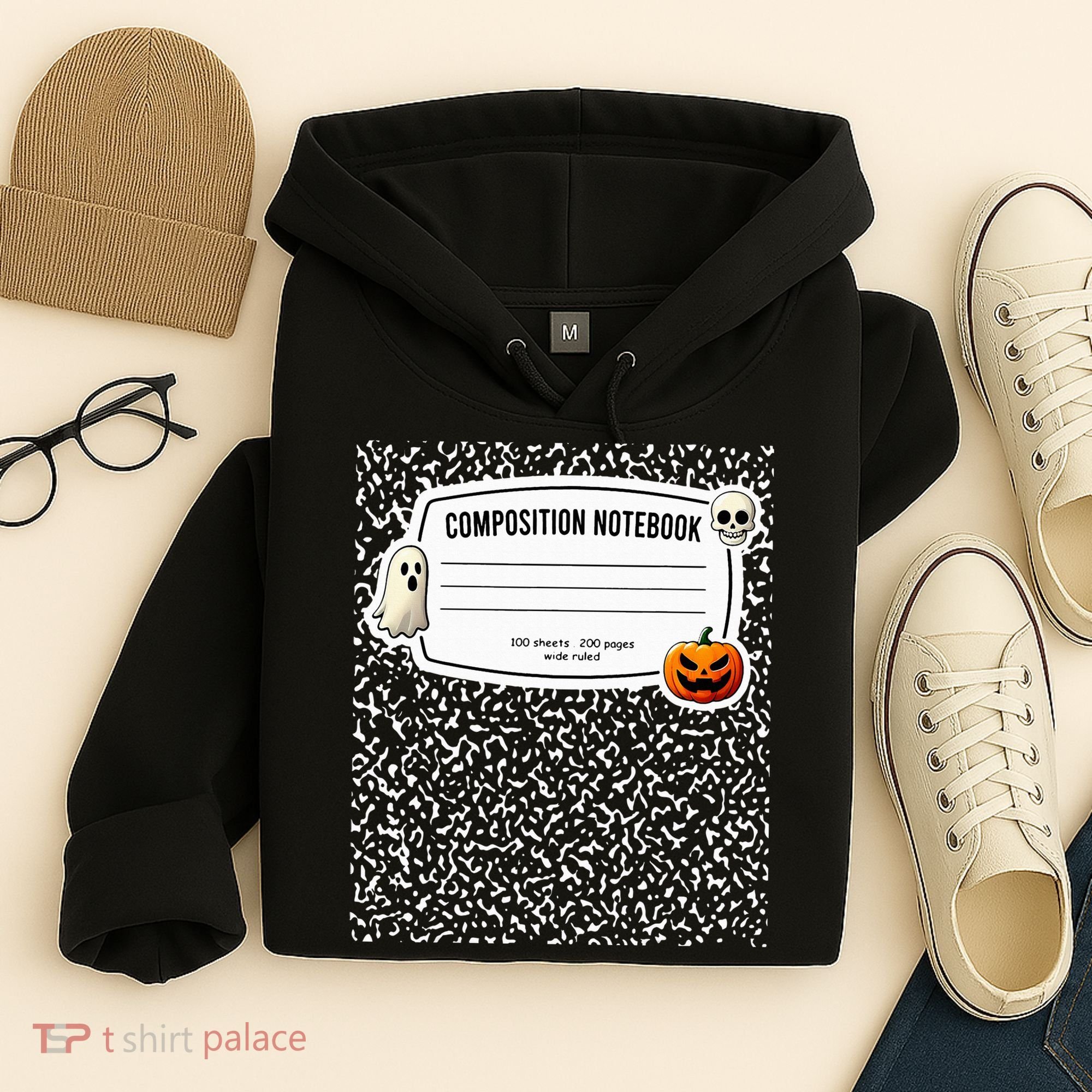 Composition Notebook Costume Adult Halloween For Teachers Hoodie