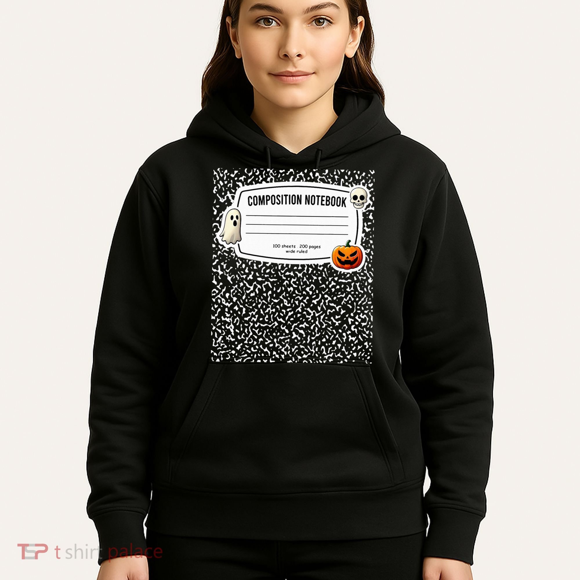 Composition Notebook Costume Adult Halloween For Teachers Hoodie