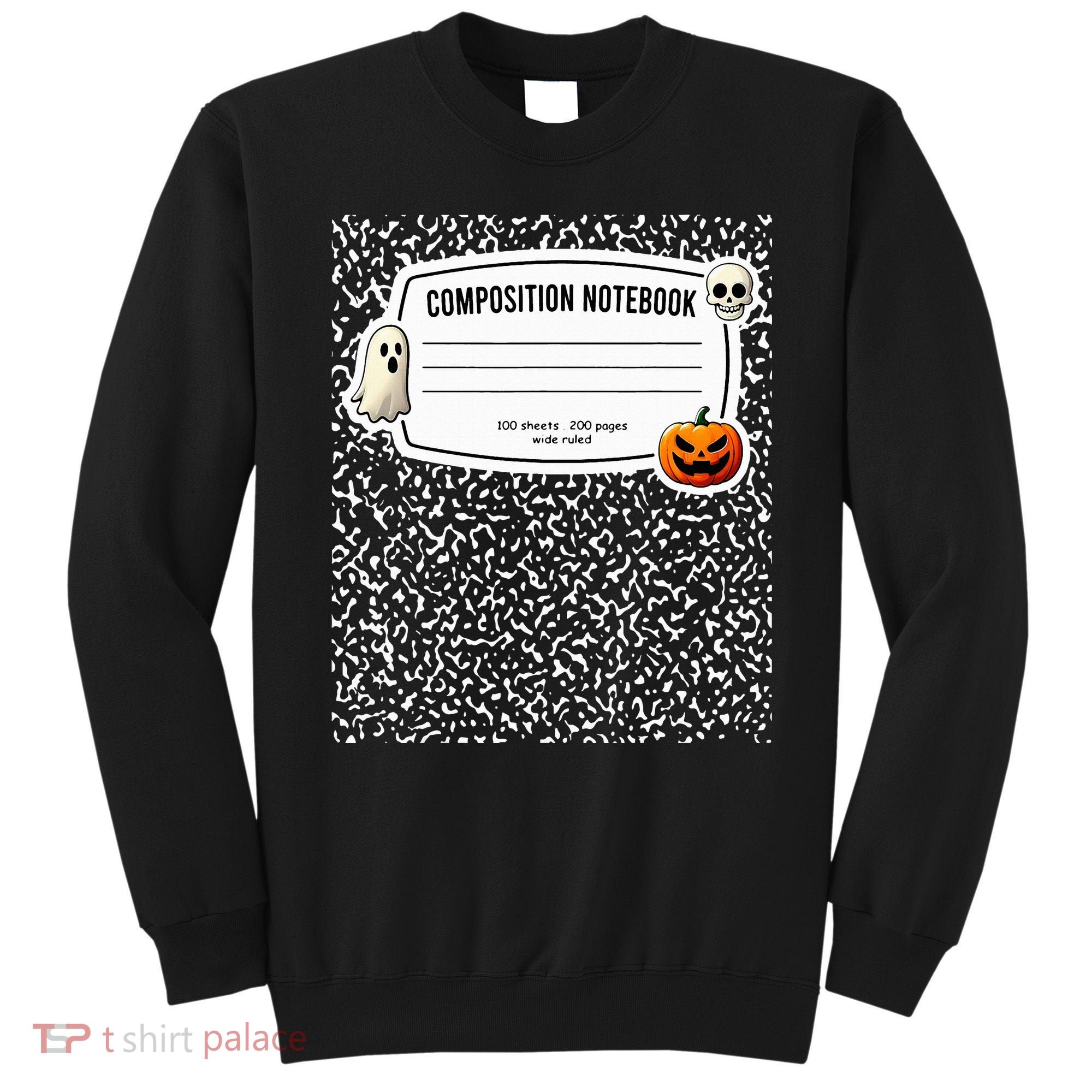 Composition Notebook Costume Adult Halloween For Teachers Sweatshirt