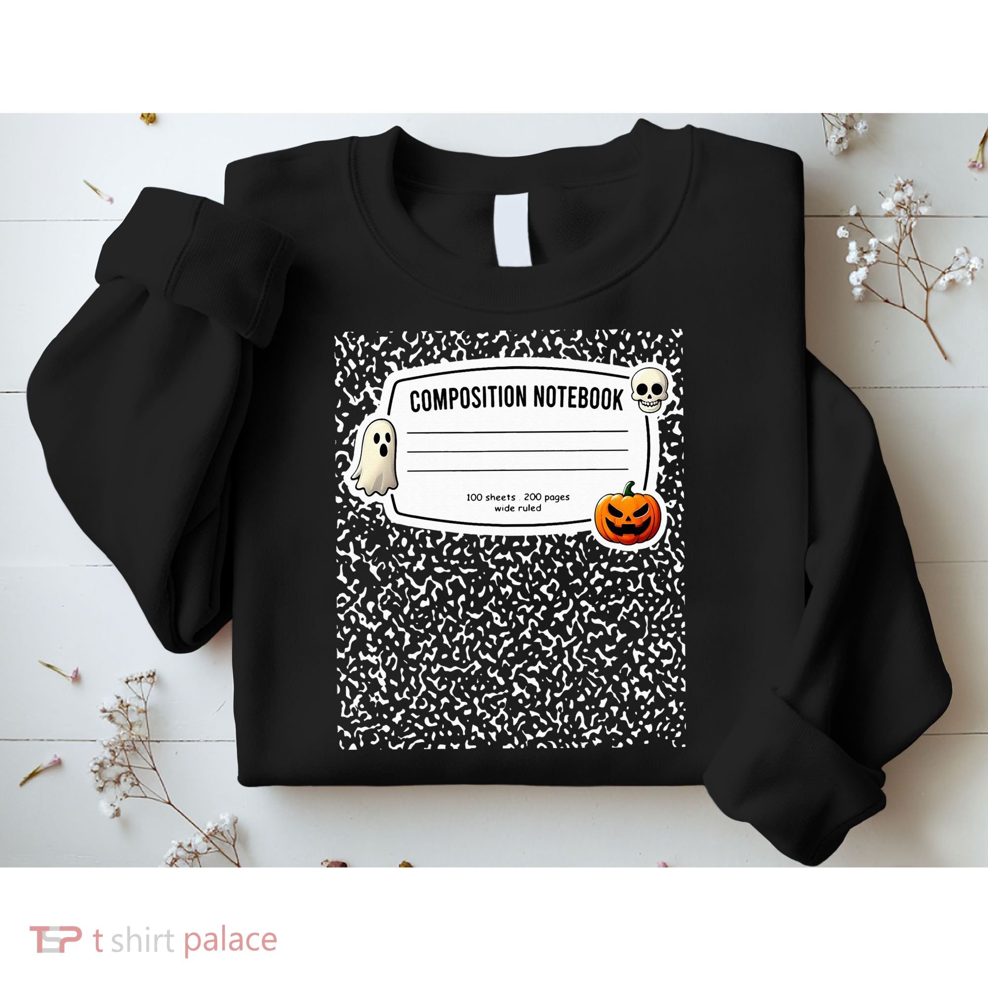 Composition Notebook Costume Adult Halloween For Teachers Sweatshirt