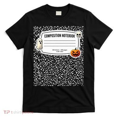 Composition Notebook Costume Adult Halloween For Teachers T-Shirt