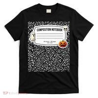 Composition Notebook Costume Adult Halloween For Teachers T-Shirt thumb 0