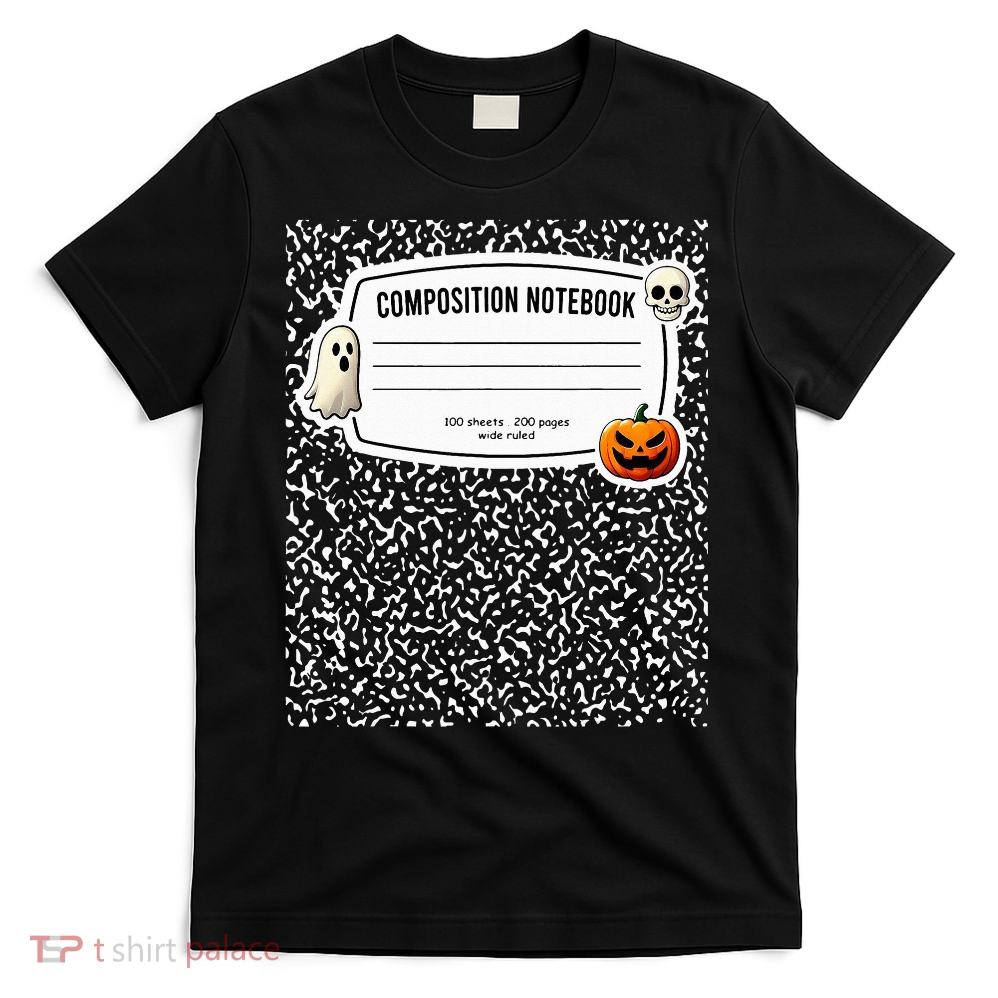 Composition Notebook Costume Adult Halloween For Teachers T-Shirt