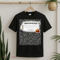 Composition Notebook Costume Adult Halloween For Teachers T-Shirt thumb 2