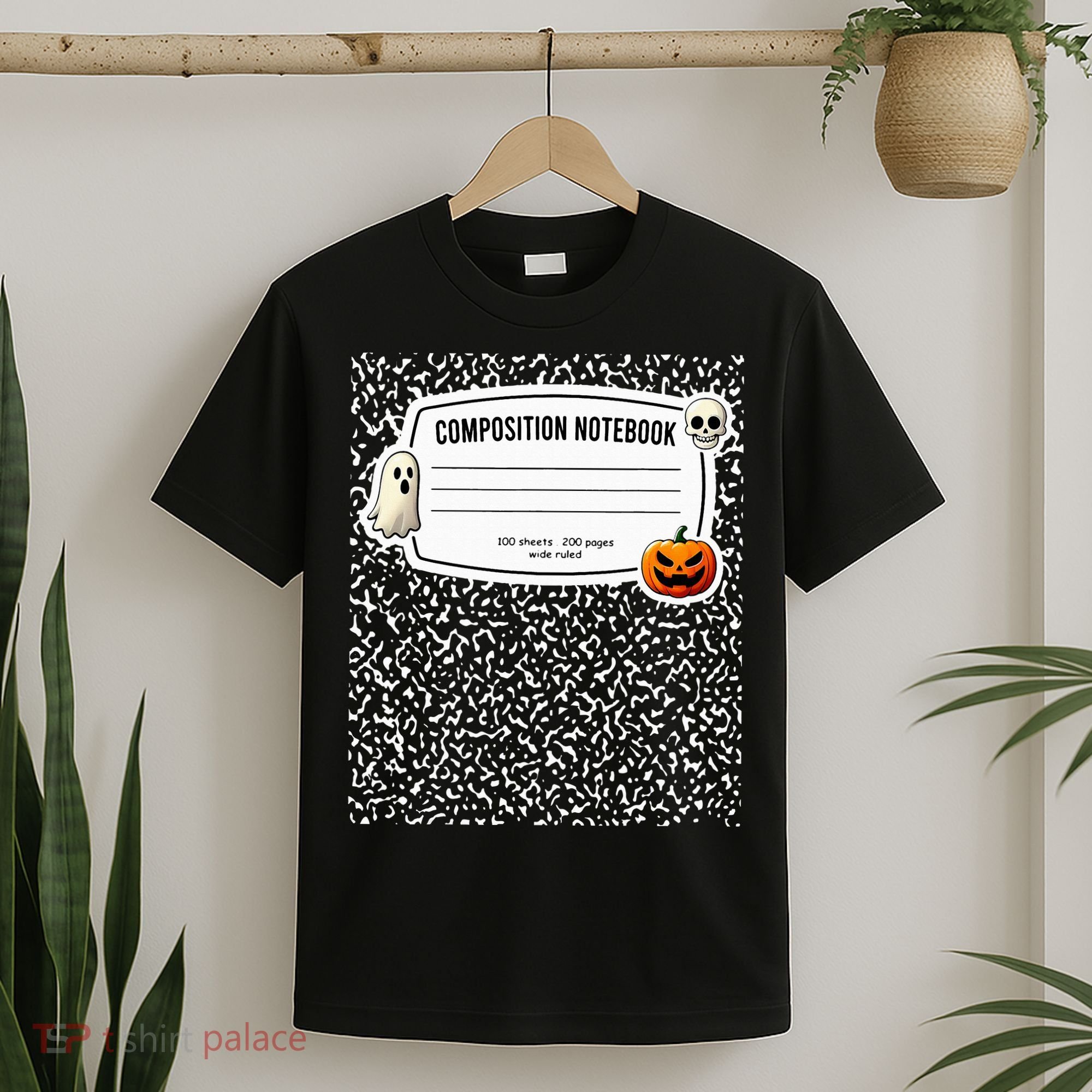 Composition Notebook Costume Adult Halloween For Teachers T-Shirt