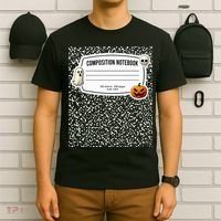 Composition Notebook Costume Adult Halloween For Teachers T-Shirt thumb 6