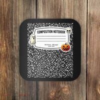 Composition Notebook Costume Adult Halloween For Teachers Coaster thumb 0