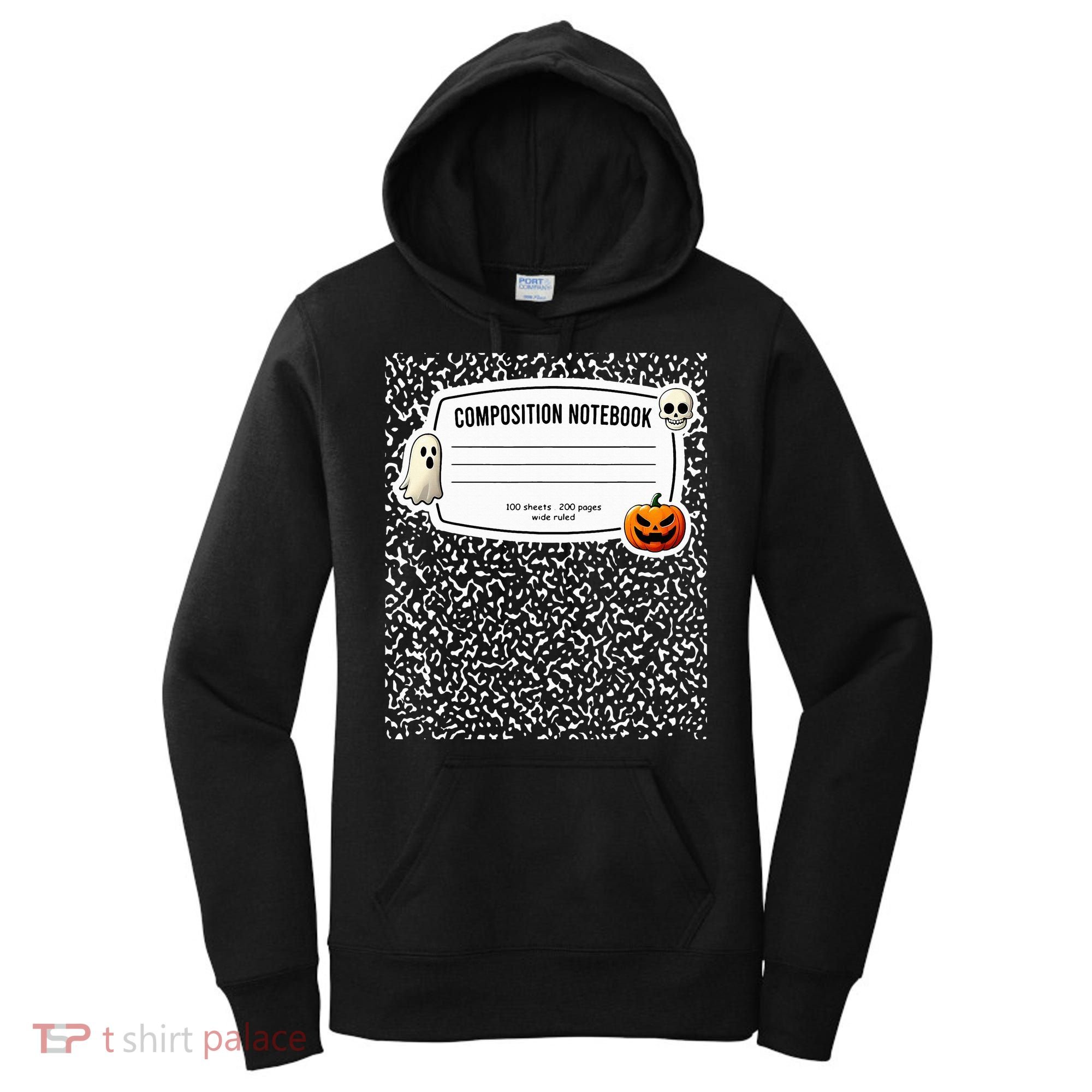 Composition Notebook Costume Adult Halloween For Teachers Women's Hoodie
