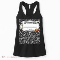Composition Notebook Costume Adult Halloween For Teachers Women's Tank Top thumb 0