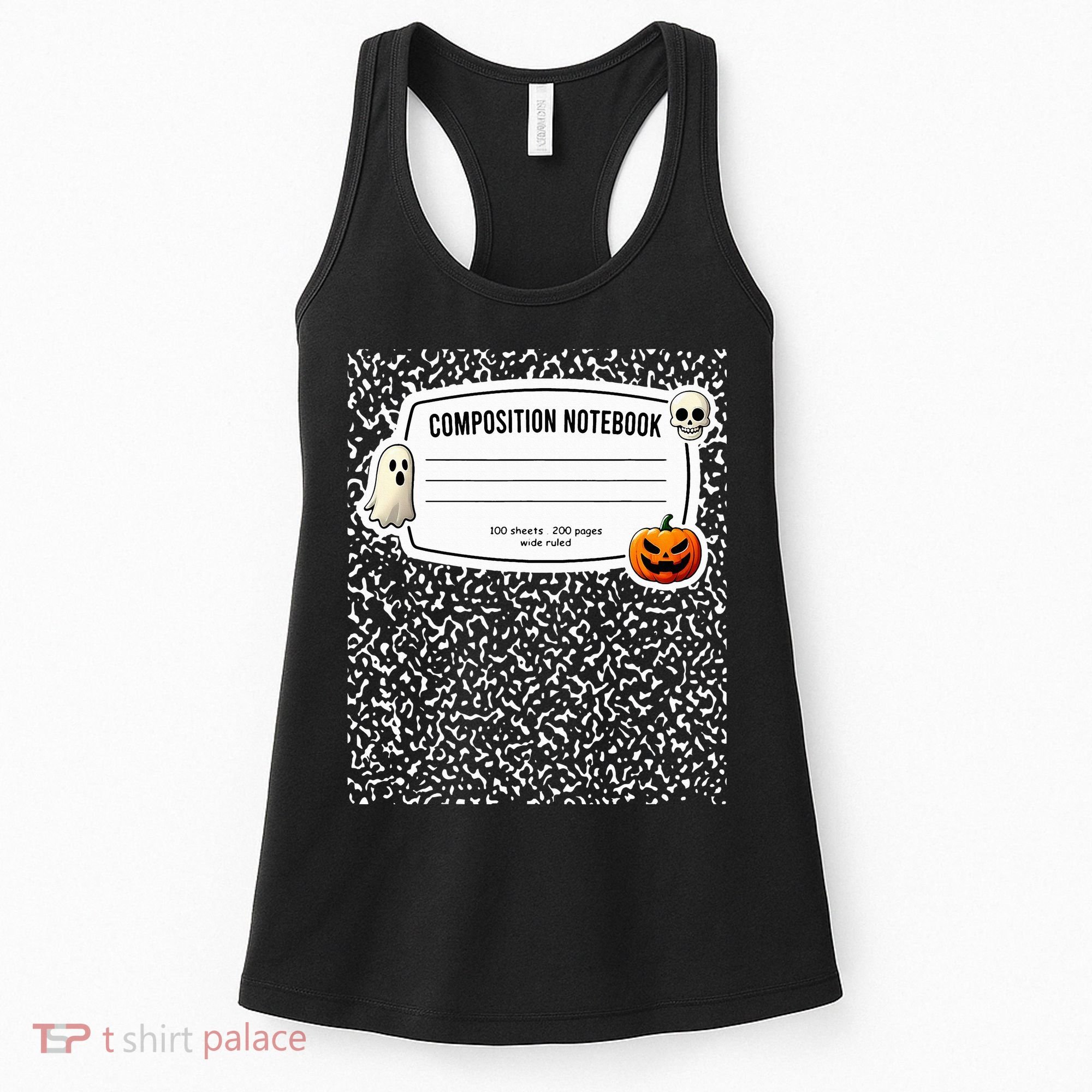 Composition Notebook Costume Adult Halloween For Teachers Women's Tank Top