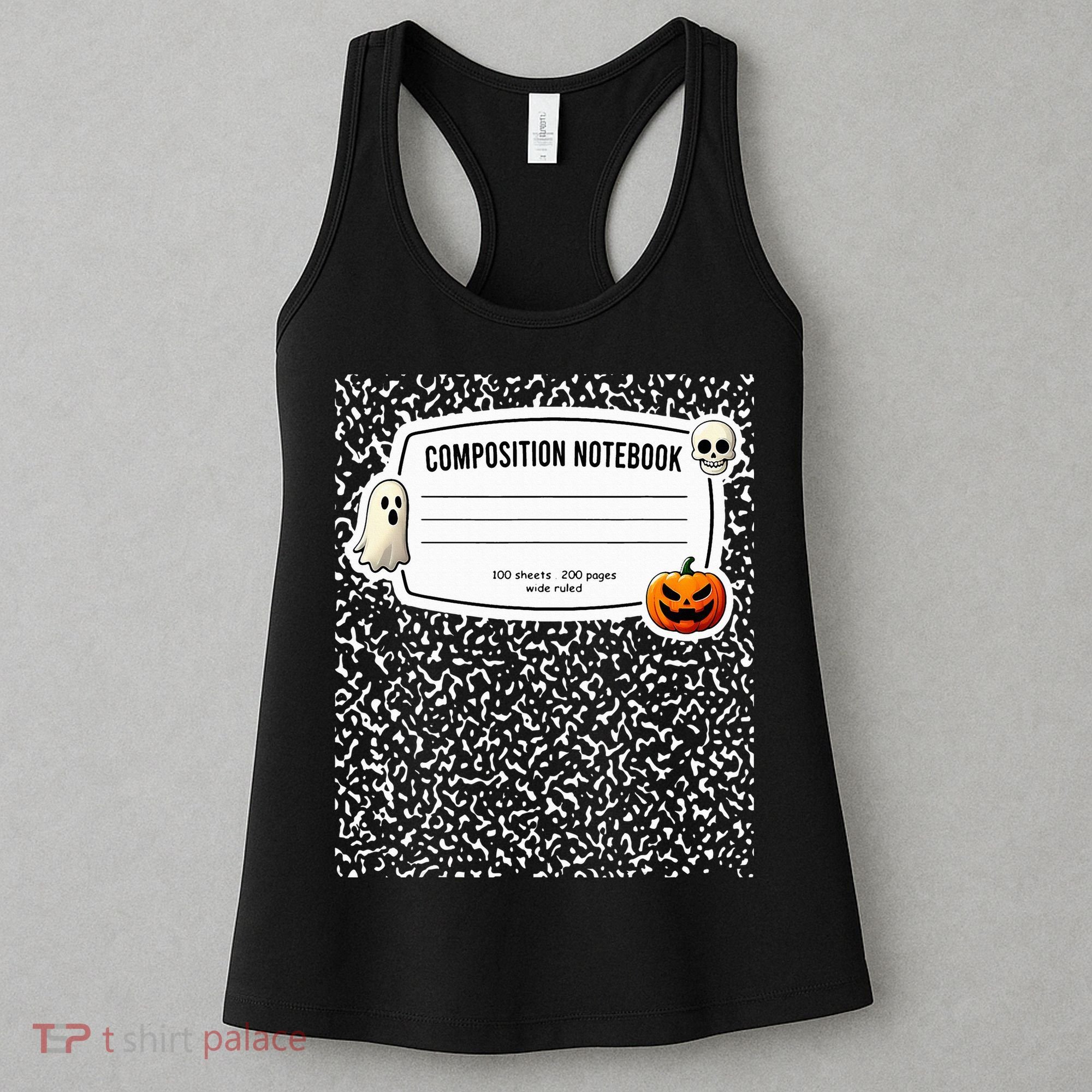 Composition Notebook Costume Adult Halloween For Teachers Women's Tank Top
