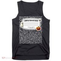 Composition Notebook Costume Adult Halloween For Teachers Tank Top thumb 0