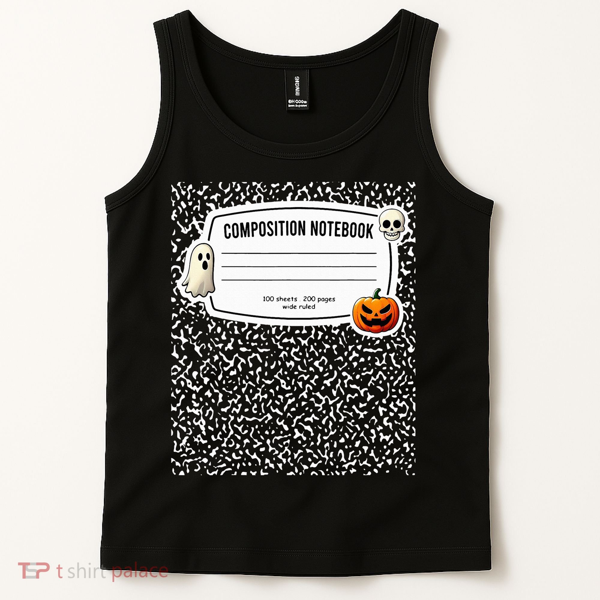 Composition Notebook Costume Adult Halloween For Teachers Tank Top