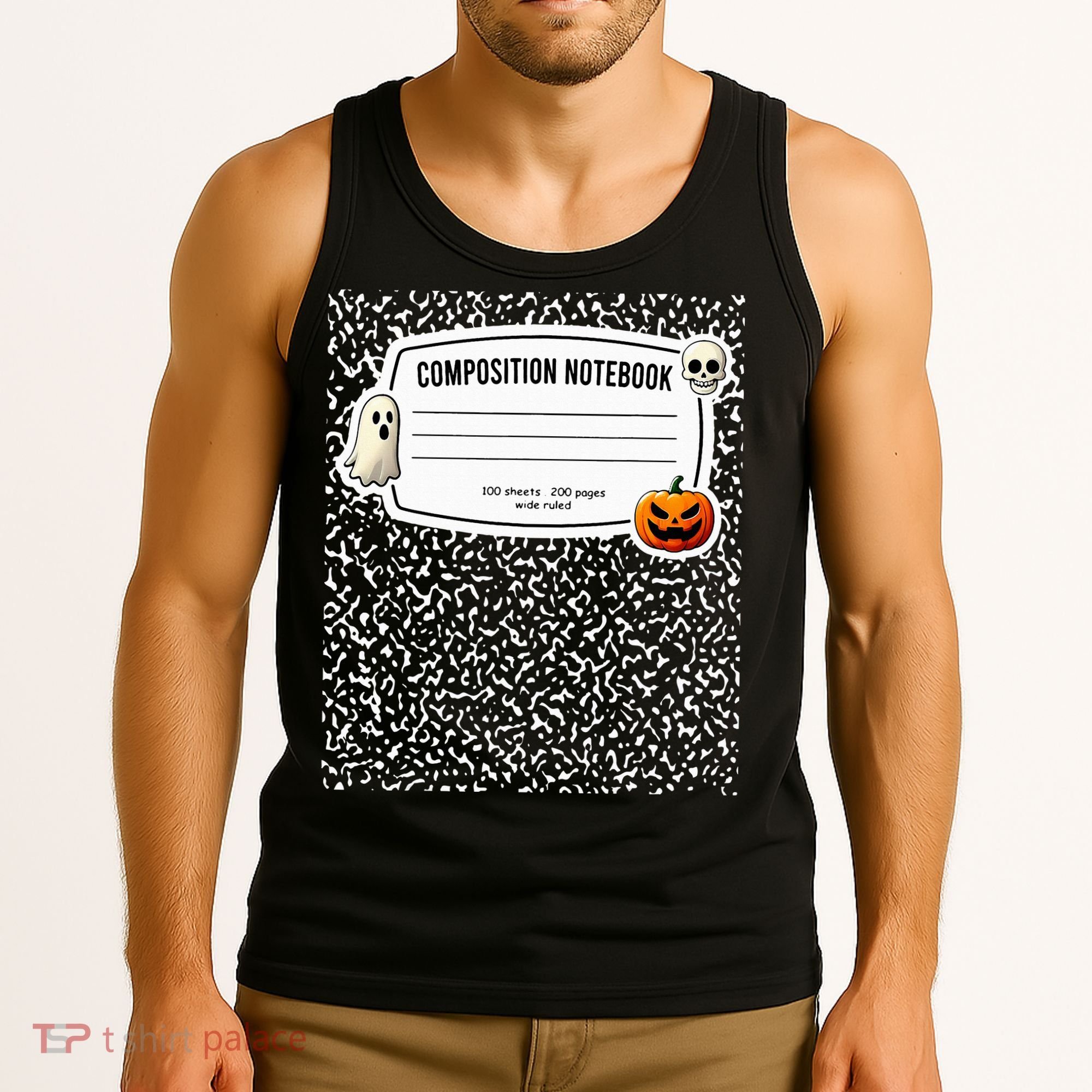 Composition Notebook Costume Adult Halloween For Teachers Tank Top
