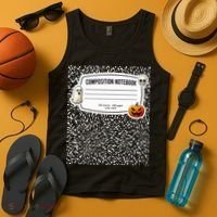 Composition Notebook Costume Adult Halloween For Teachers Tank Top thumb 4