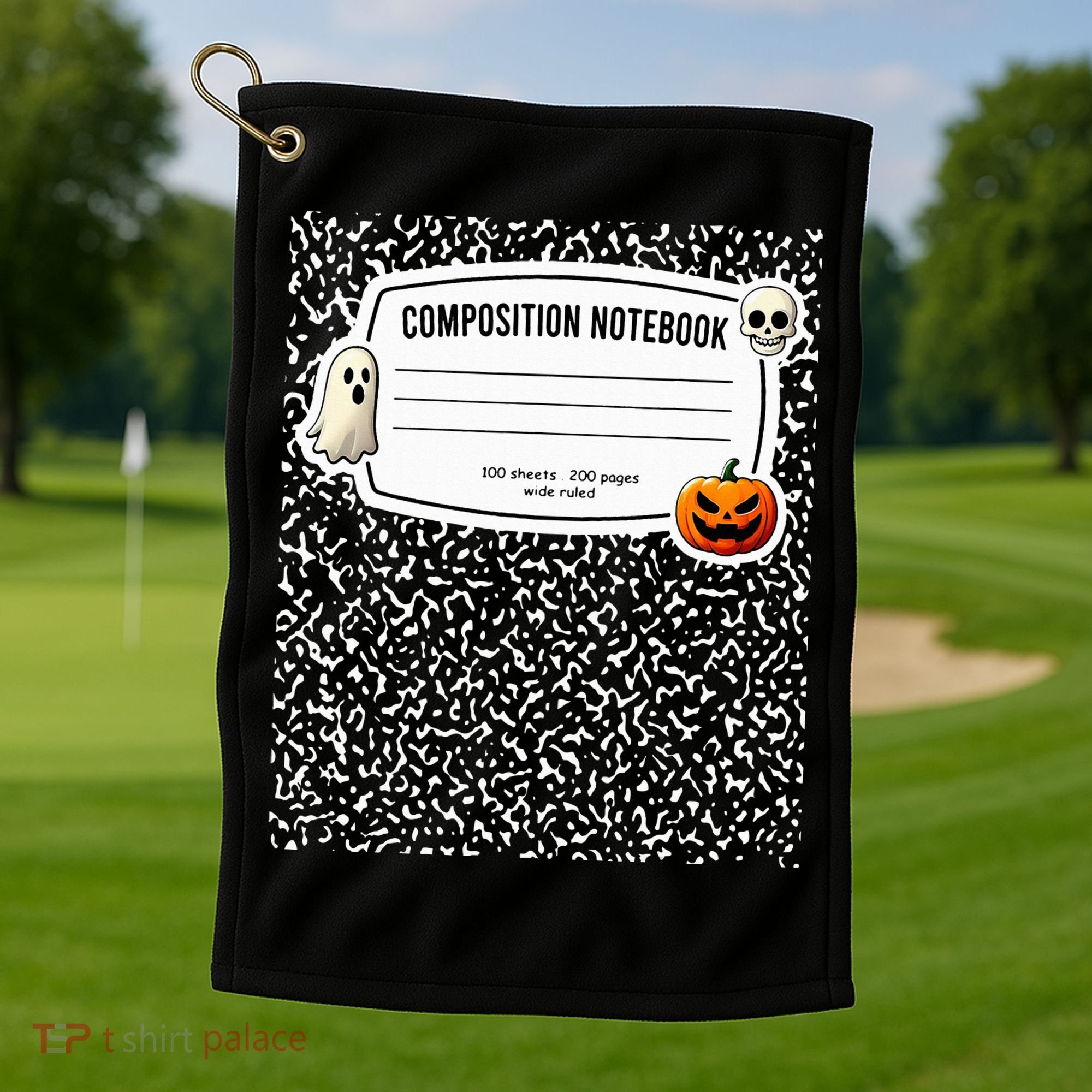 Composition Notebook Costume Adult Halloween For Teachers Golf Towel