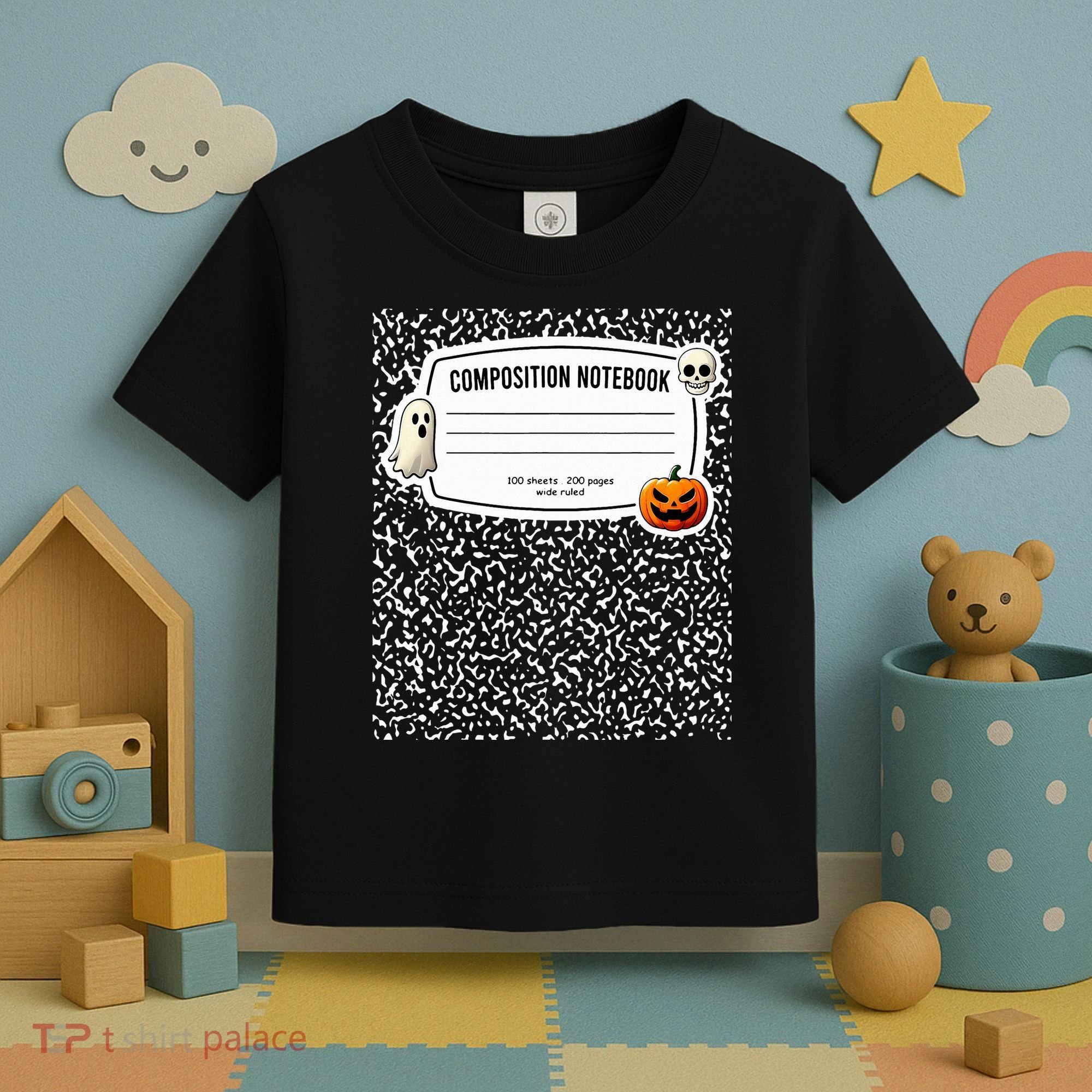 Composition Notebook Costume Adult Halloween For Teachers Toddler T-Shirt
