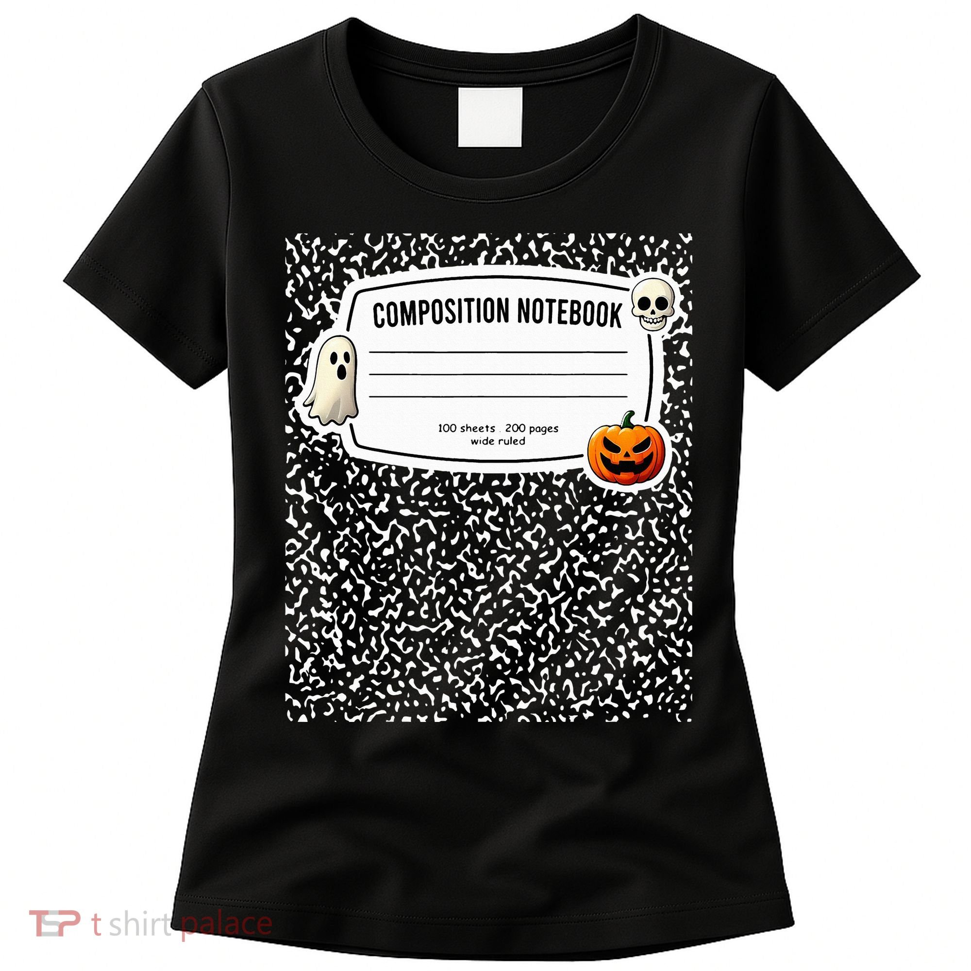 Composition Notebook Costume Adult Halloween For Teachers Women's T-Shirt