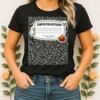 Composition Notebook Costume Adult Halloween For Teachers Women's T-Shirt thumb 2