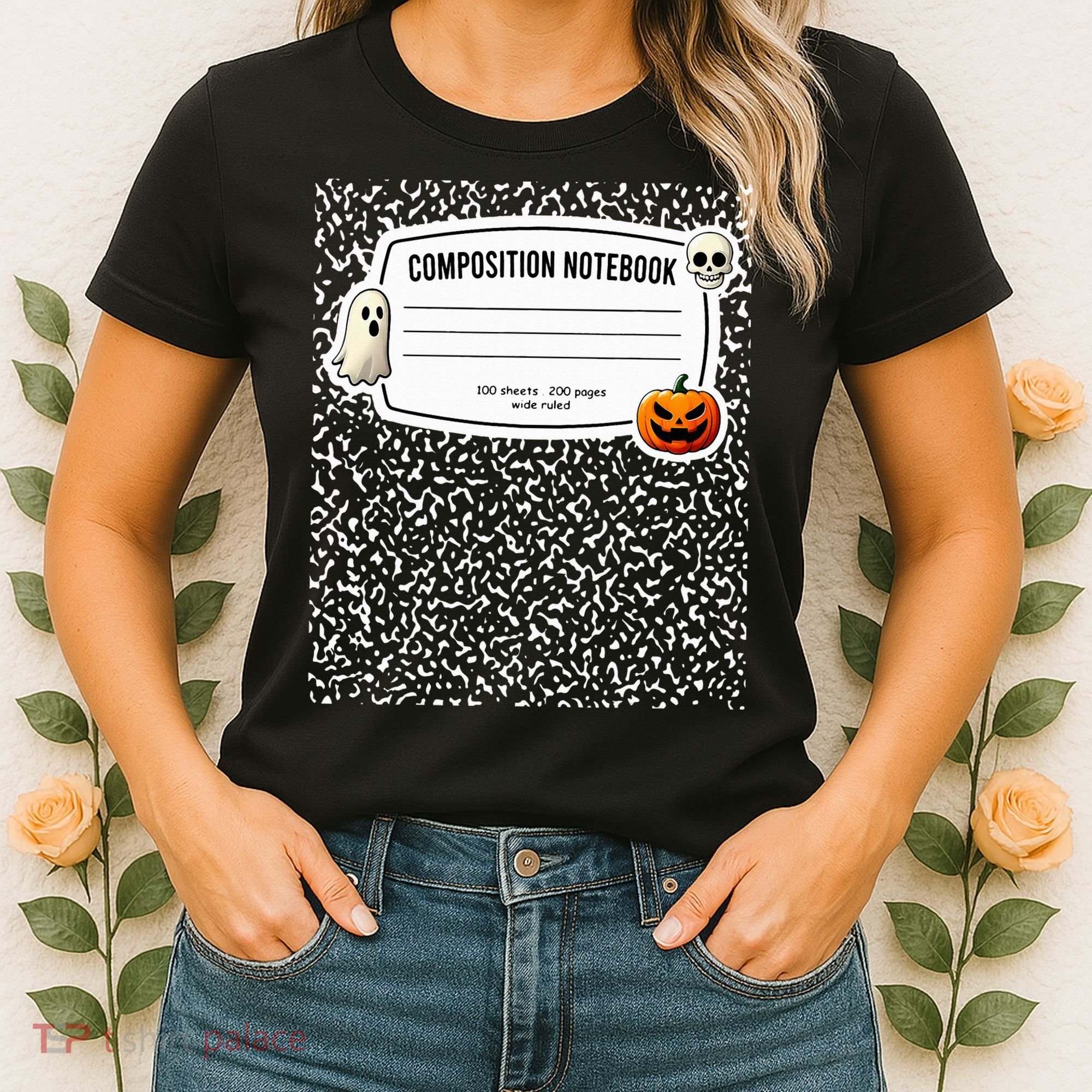 Composition Notebook Costume Adult Halloween For Teachers Women's T-Shirt