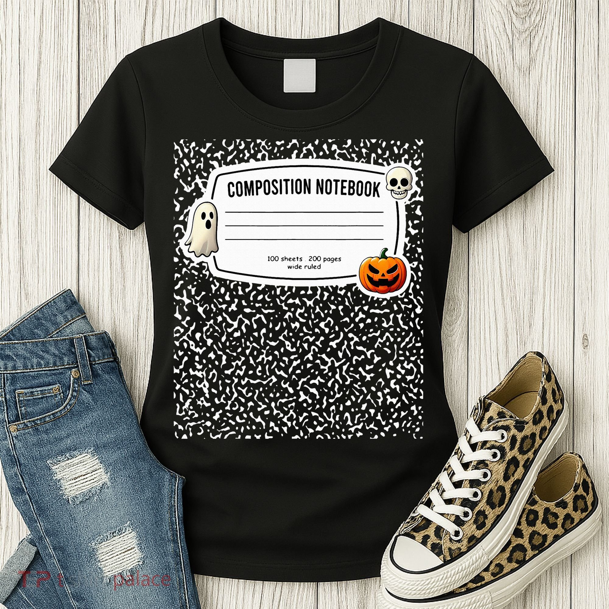 Composition Notebook Costume Adult Halloween For Teachers Women's T-Shirt
