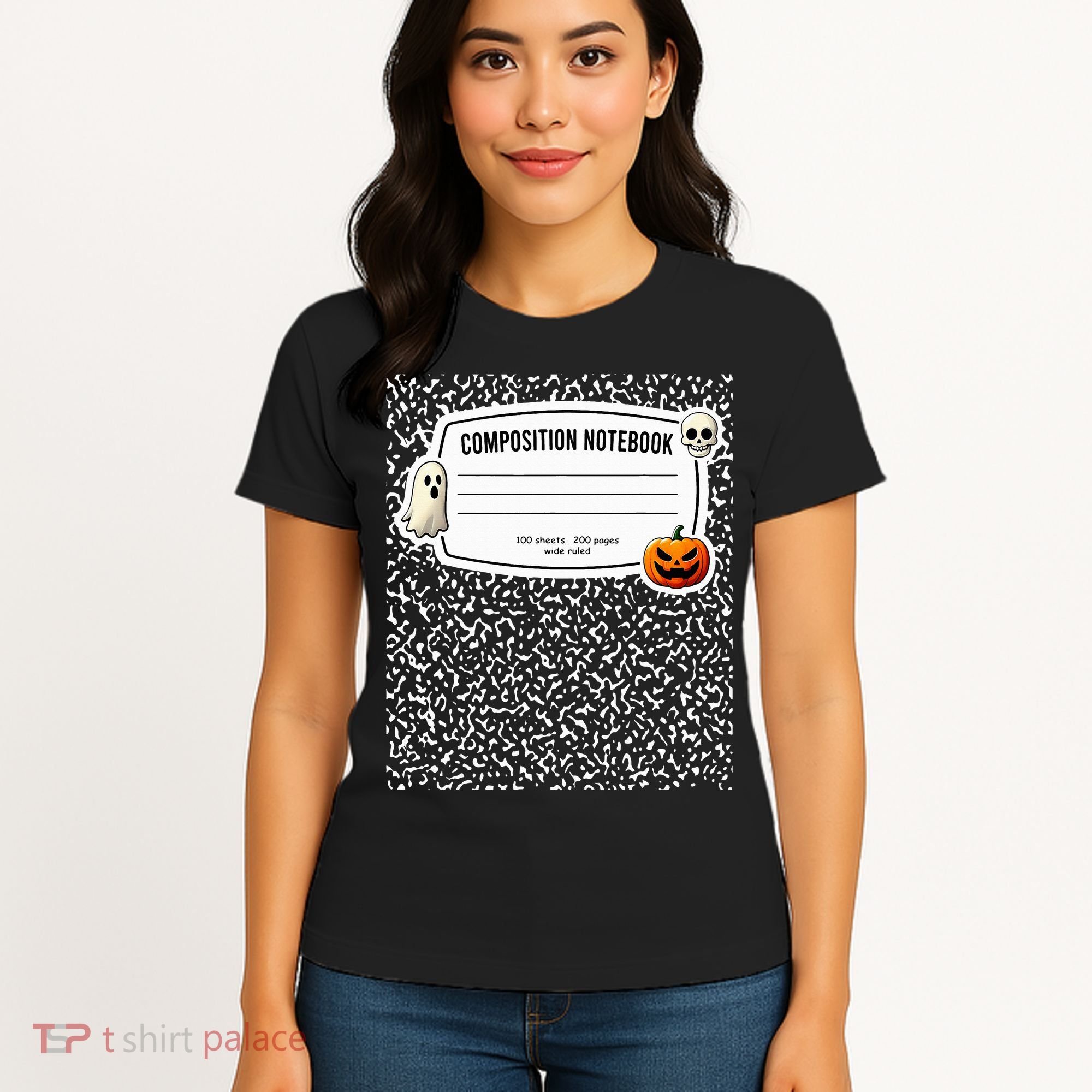 Composition Notebook Costume Adult Halloween For Teachers Women's T-Shirt