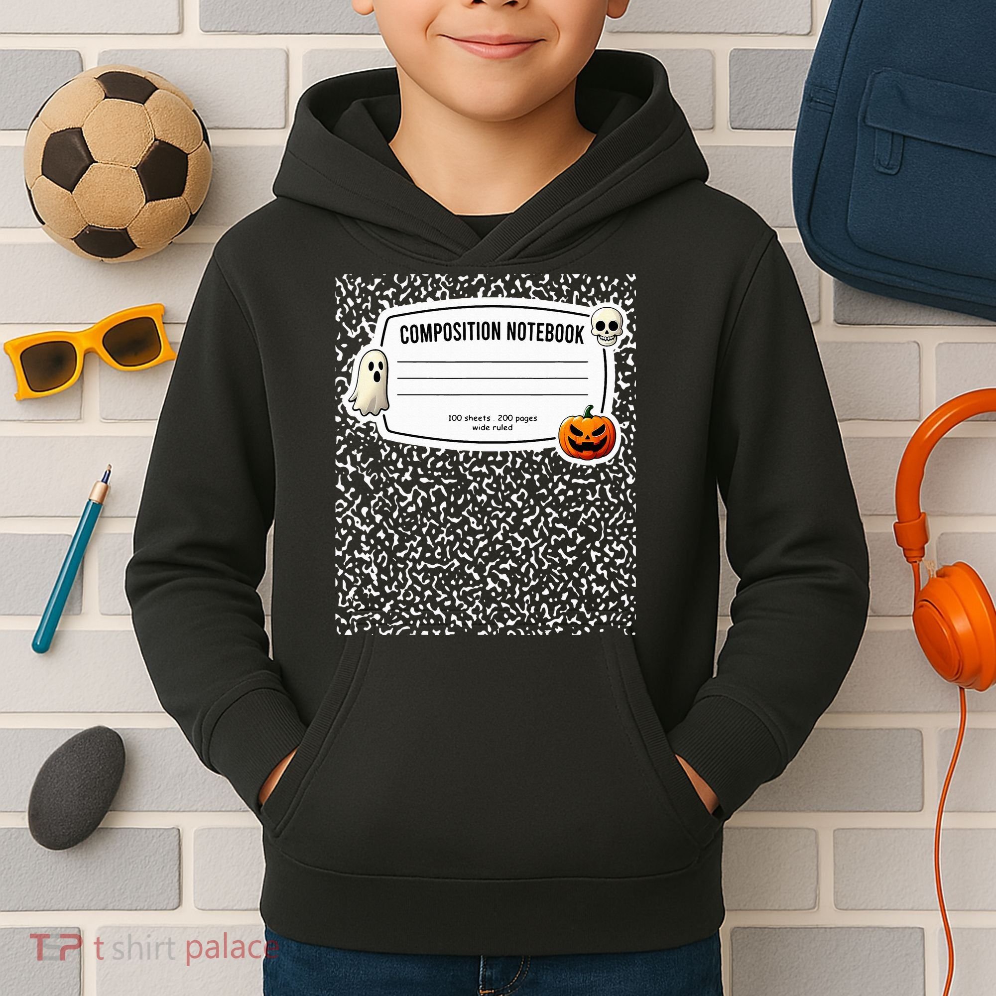 Composition Notebook Costume Adult Halloween For Teachers Kids Hoodie