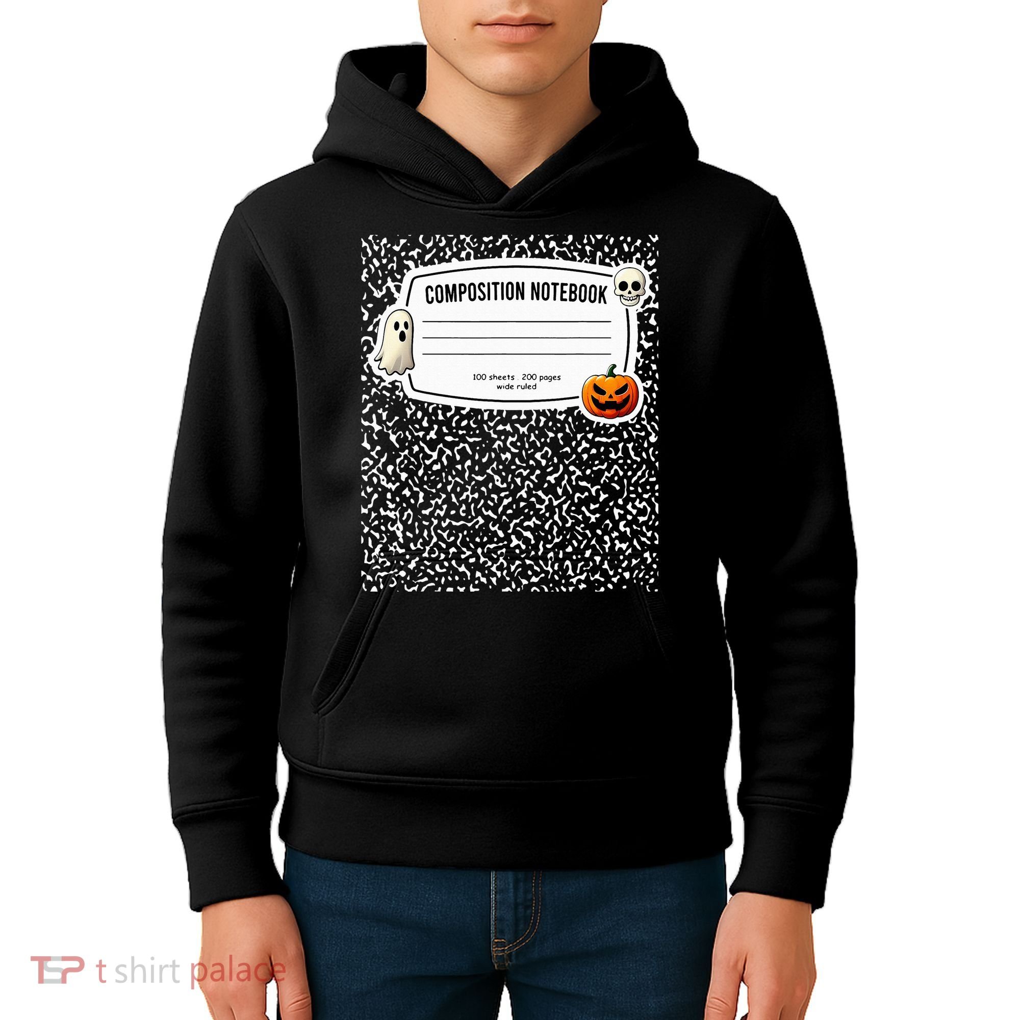 Composition Notebook Costume Adult Halloween For Teachers Kids Hoodie