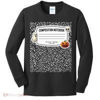 Composition Notebook Costume Adult Halloween For Teachers Kids Long Sleeve Shirt thumb 0