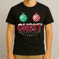 Chest Nuts Christmas Shirt Funny Matching Couple Chestnuts T-Shirt thumb 3