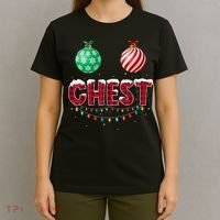 Chest Nuts Christmas Shirt Funny Matching Couple Chestnuts T-Shirt thumb 4