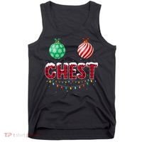 Chest Nuts Christmas Shirt Funny Matching Couple Chestnuts Tank Top thumb 0