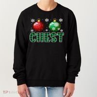 Chest Nuts Christmas Matching Couple Plaid Graphic Chestnuts  Women's Sweatshirt thumb 0