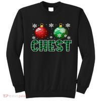 Chest Nuts Christmas Matching Couple Plaid Graphic Chestnuts  Sweatshirt thumb 0