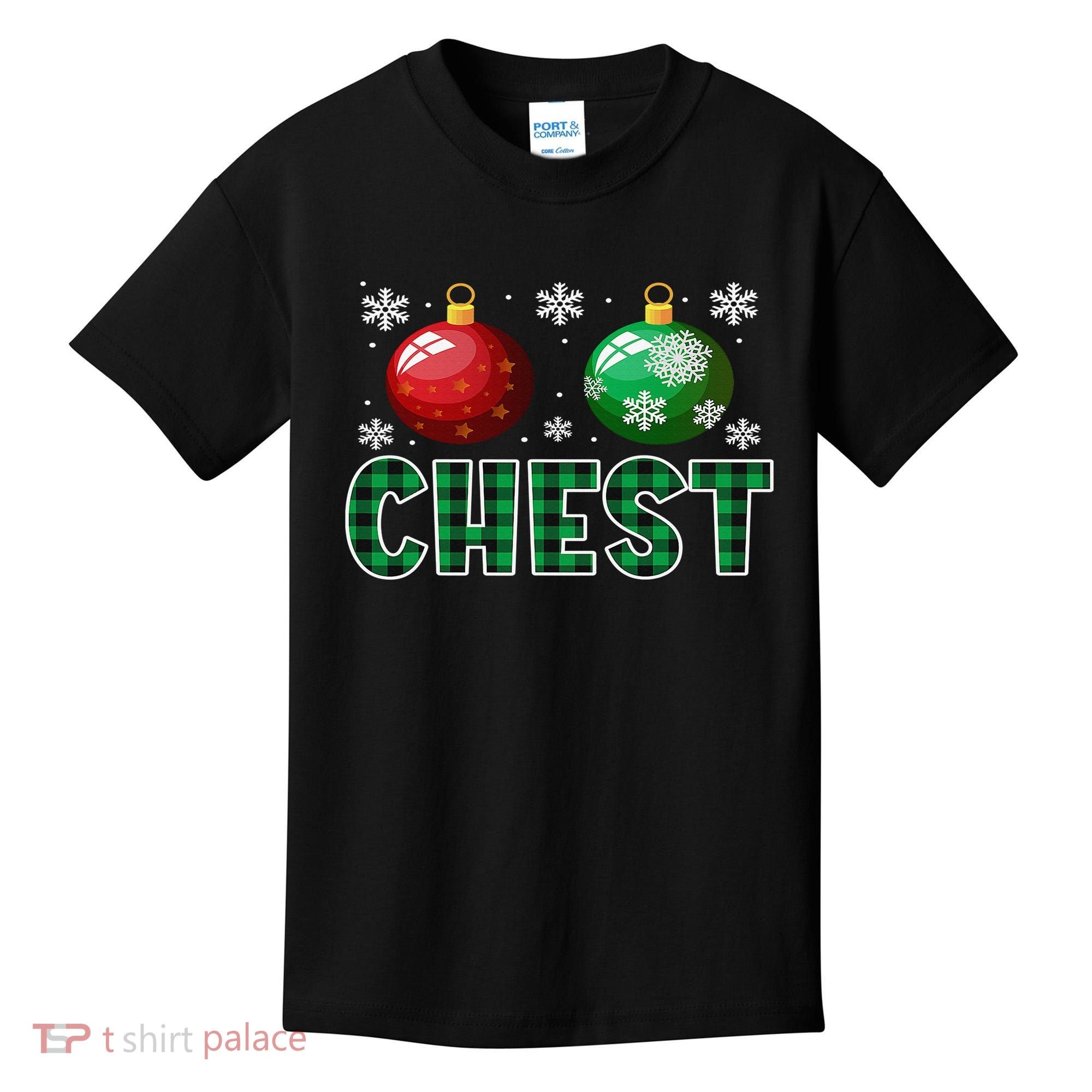 Chest Nuts Christmas Matching Couple Plaid Graphic Chestnuts  Kids T-Shirt