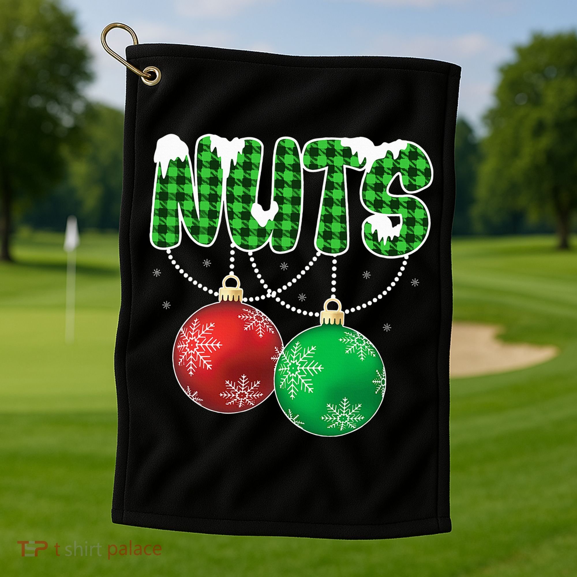 Chest Nuts Christmas Matching Couple Chestnuts  Golf Towel