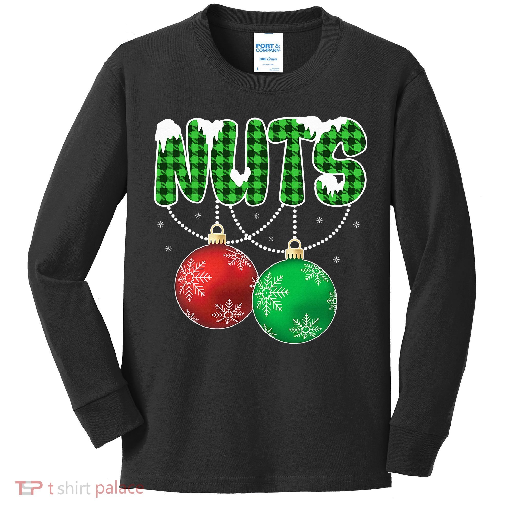 Chest Nuts Christmas Matching Couple Chestnuts  Kids Long Sleeve Shirt