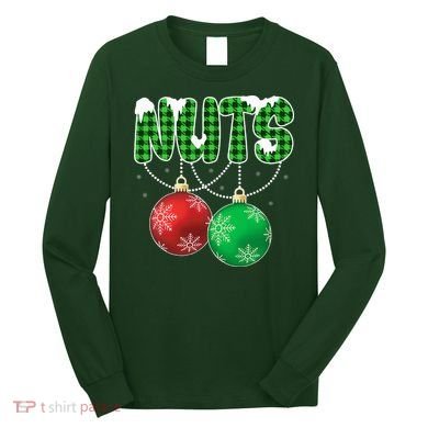 Chest Nuts Christmas Matching Couple Chestnuts  Long Sleeve Shirt