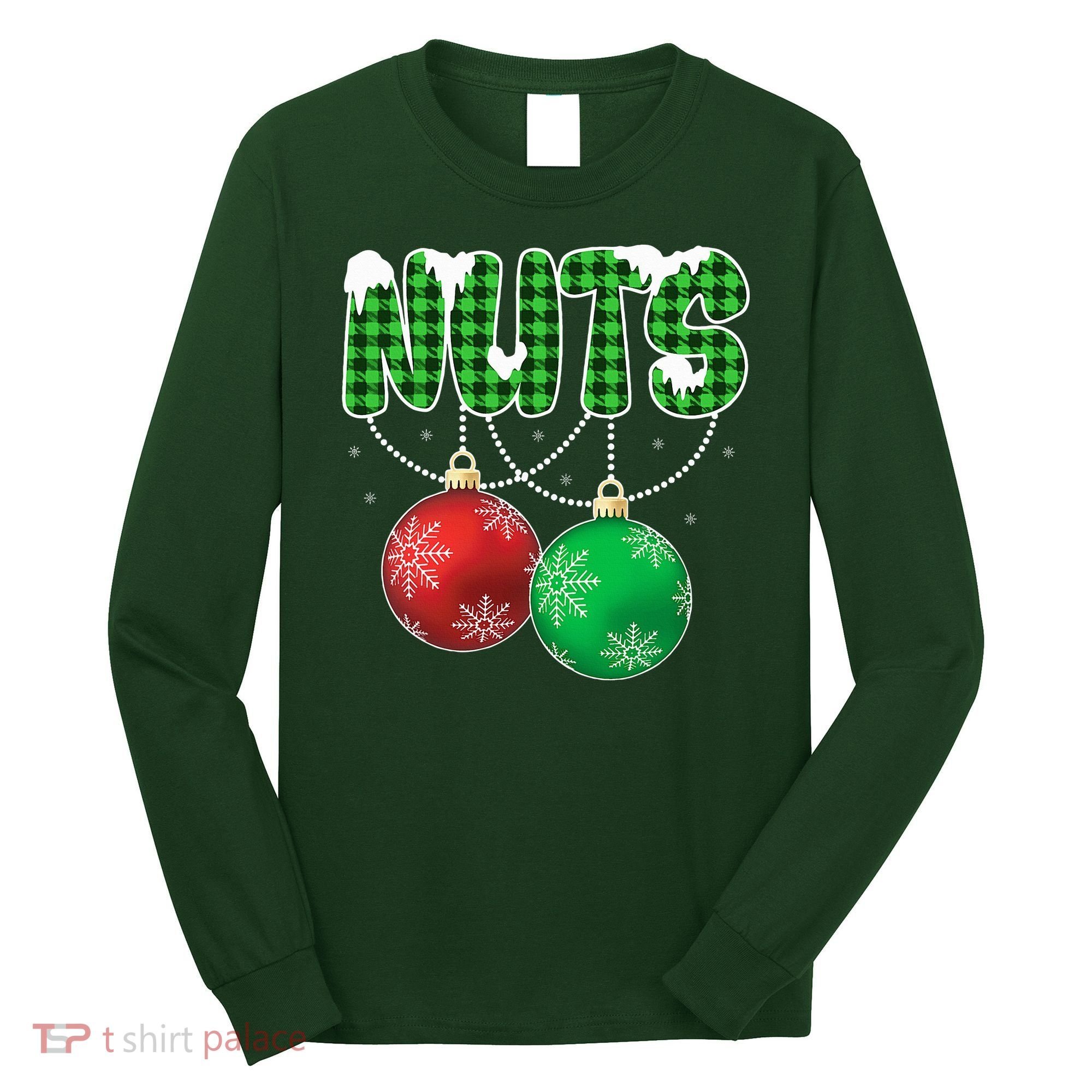 Chest Nuts Christmas Matching Couple Chestnuts  Long Sleeve Shirt
