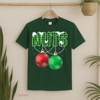 Chest Nuts Christmas Matching Couple Chestnuts  T-Shirt thumb 2