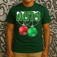 Chest Nuts Christmas Matching Couple Chestnuts  T-Shirt thumb 3