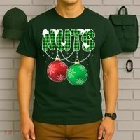 Chest Nuts Christmas Matching Couple Chestnuts  T-Shirt thumb 6