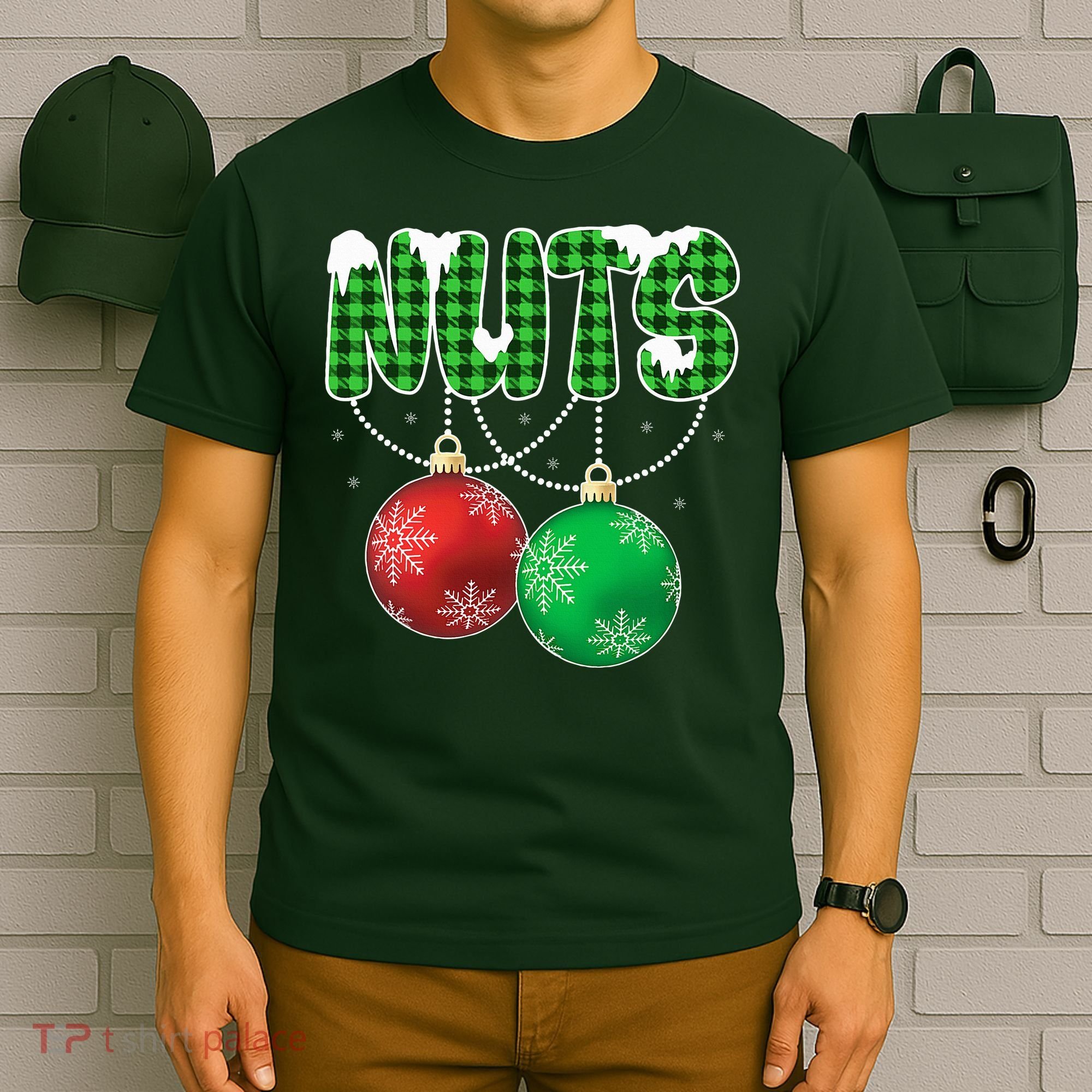 Chest Nuts Christmas Matching Couple Chestnuts  T-Shirt