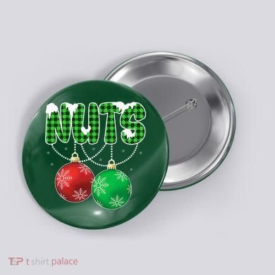 Chest Nuts Christmas Matching Couple Chestnuts  Button