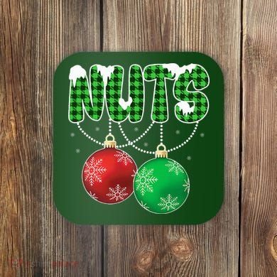 Chest Nuts Christmas Matching Couple Chestnuts  Coaster
