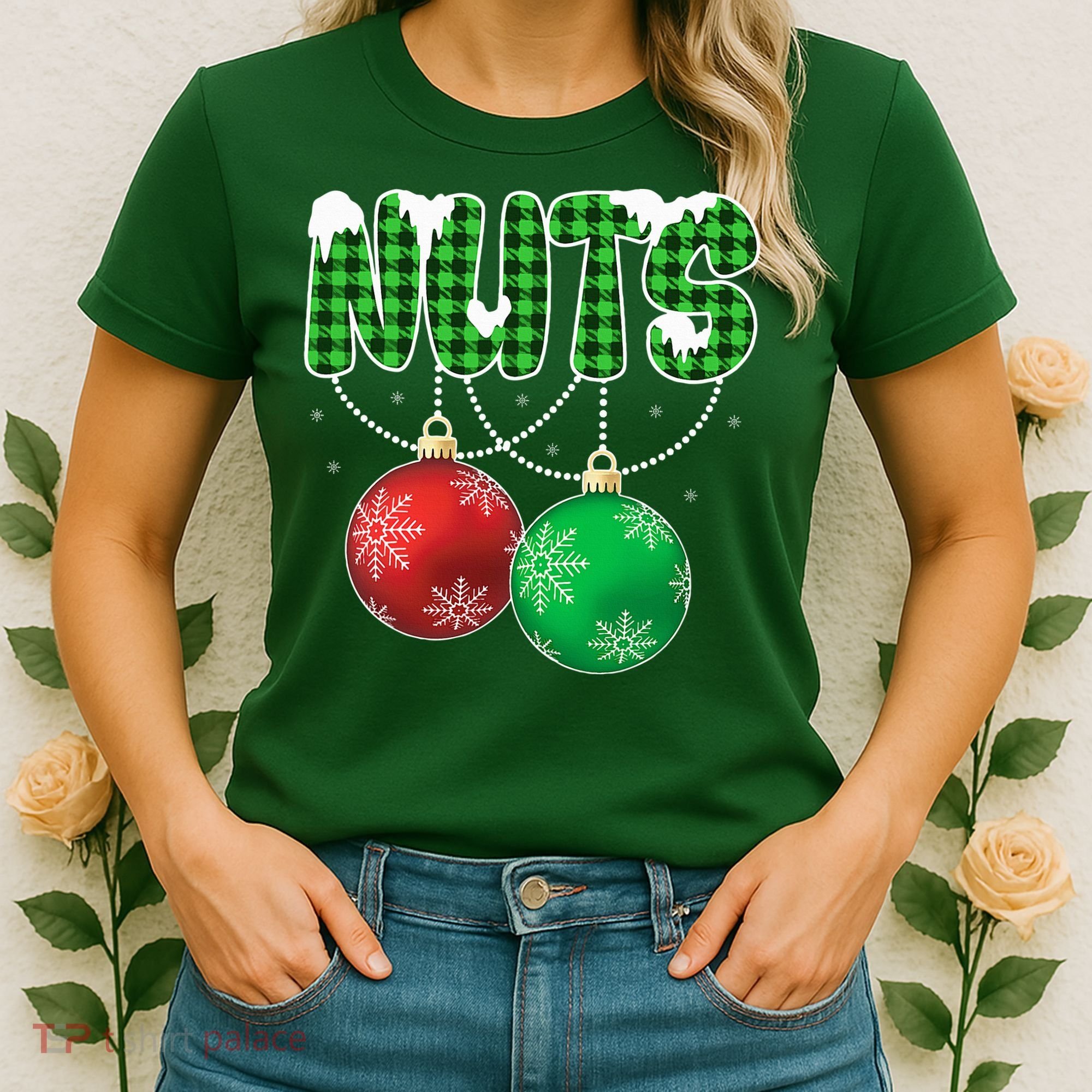 Chest Nuts Christmas Matching Couple Chestnuts  Women's T-Shirt