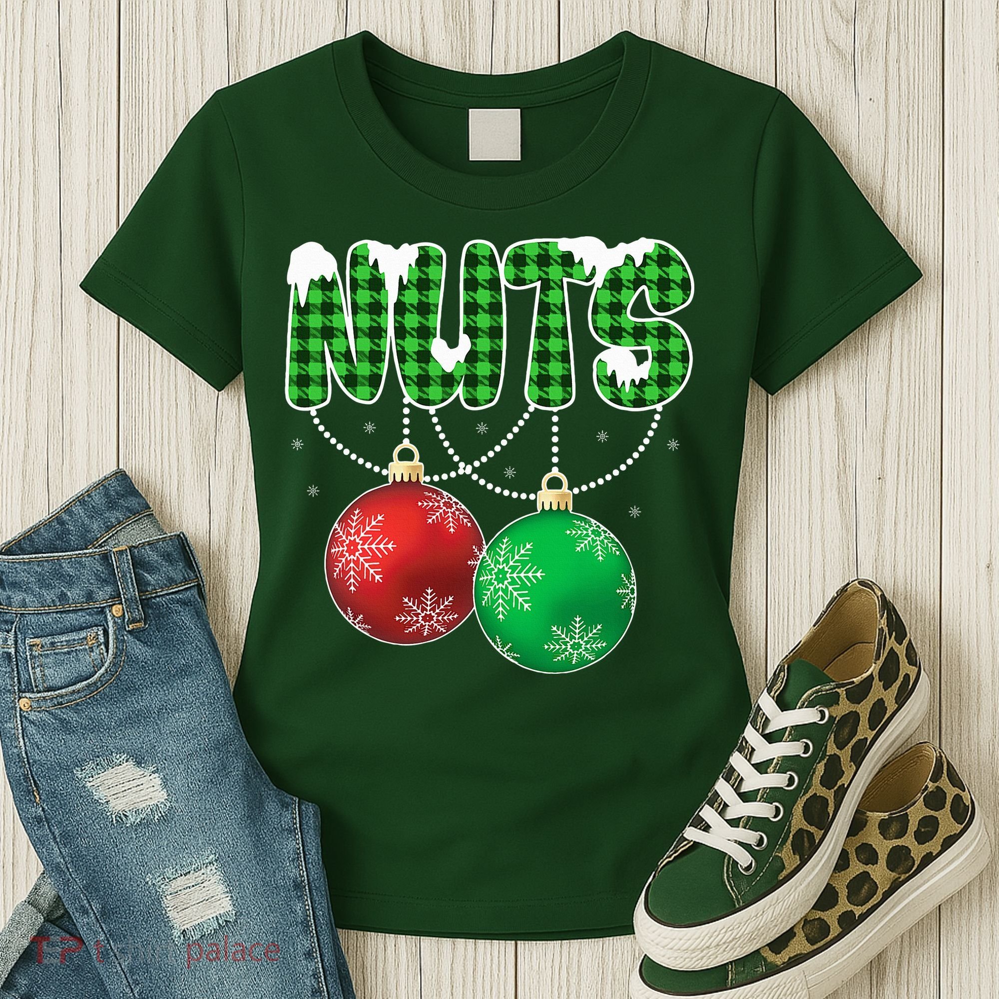 Chest Nuts Christmas Matching Couple Chestnuts  Women's T-Shirt