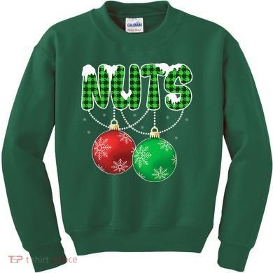 Chest Nuts Christmas Matching Couple Chestnuts  Kids Sweatshirt