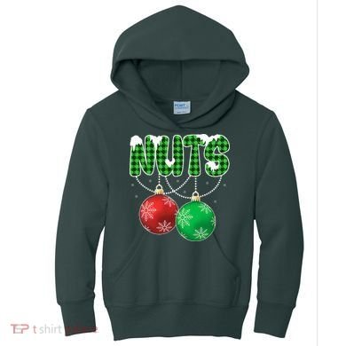 Chest Nuts Christmas Matching Couple Chestnuts  Kids Hoodie
