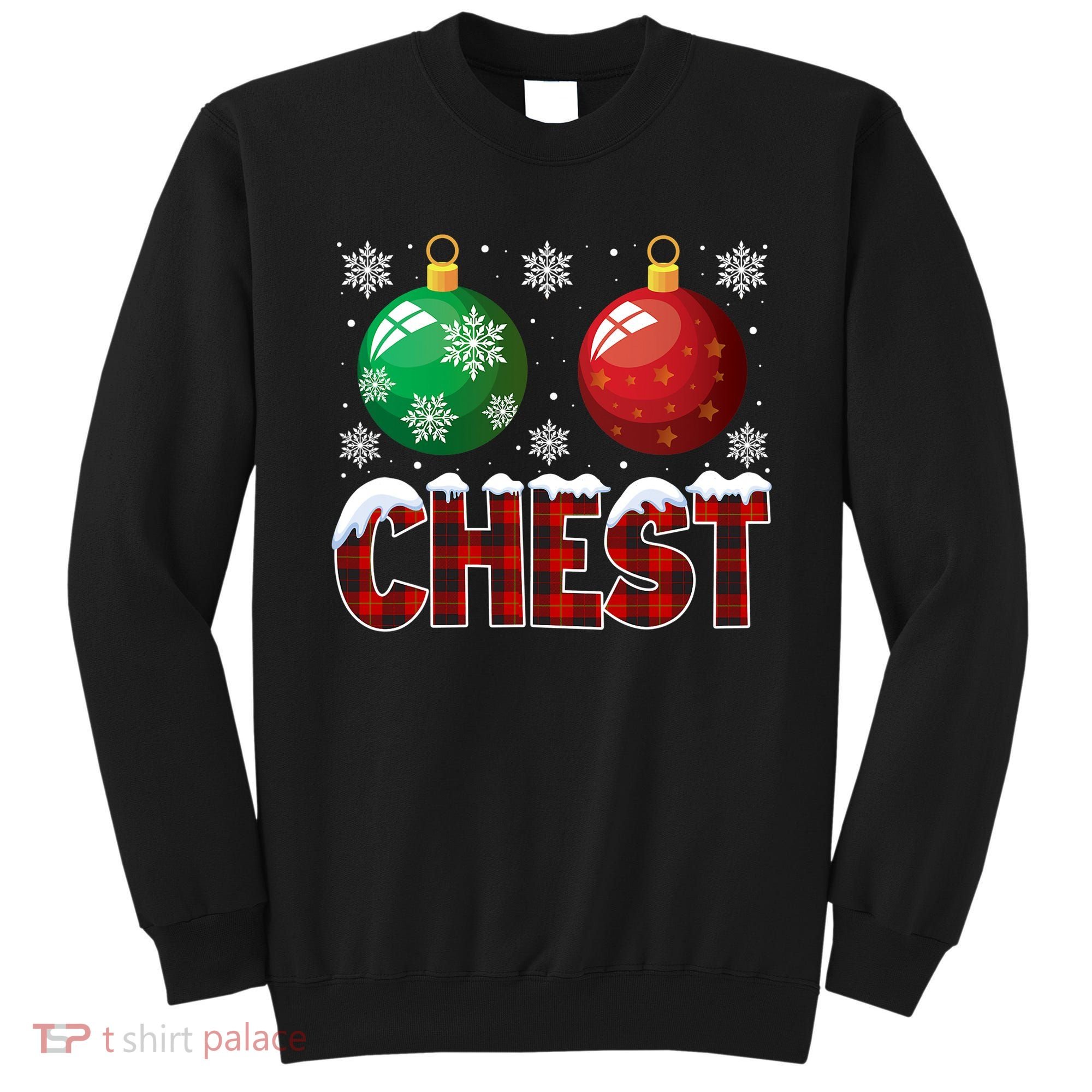 Chest Nuts Christmas Shirt Funny Matching Couple Chestnuts Sweatshirt